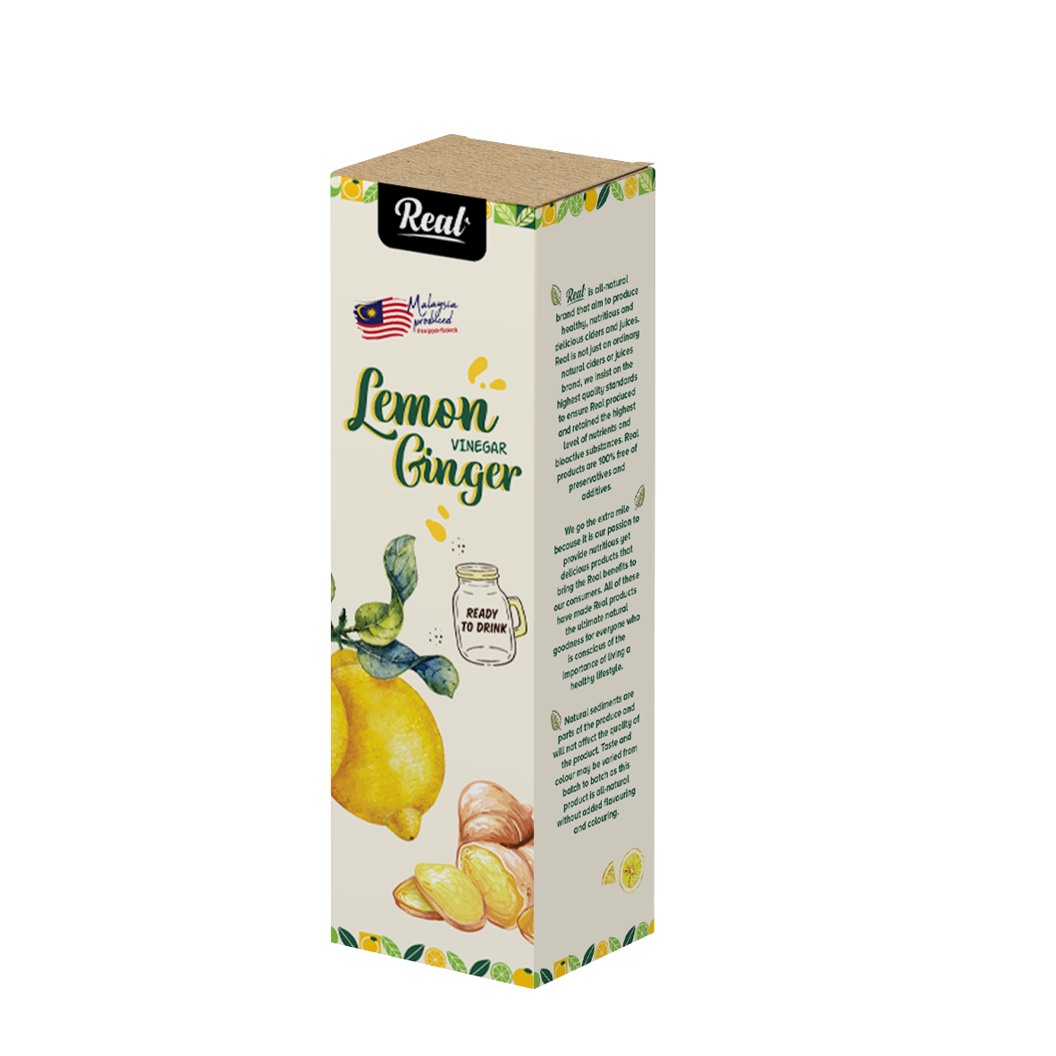 Real Lemon Vinegar 750ml | Ready To Drink Beverage