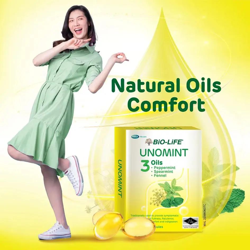Bio-life Unomint 10x10s | Relief Of Feeling Of Fullness, Flatulence, Mild Stomach Discomfort And Indigestion.