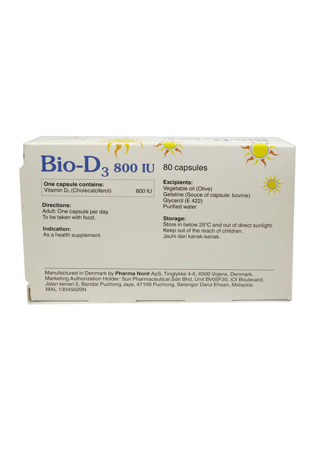 Bio-D3 800iu Vitamins 80s | Bone & Muscle Health