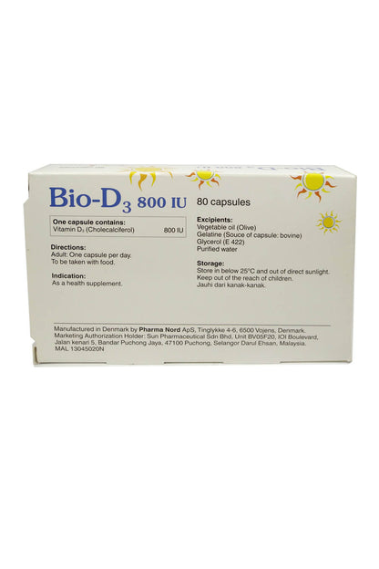 Bio-D3 800iu Vitamins 80s | Bone & Muscle Health