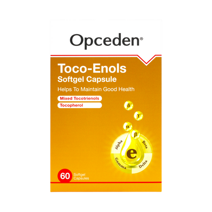 Opceden Toco-Enols Softgel Capsule 440mg 60s×2s Twin Pack | More Potent Antioxidant Than Vitamin E