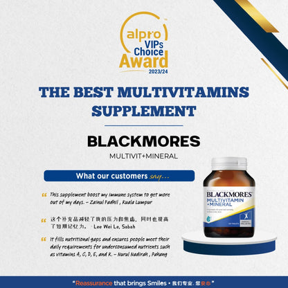 Blackmores Multivitamins + Minerals 120s | General Well-being