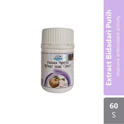 Pueraria Mirifica Extract 100mg (Bidadari Putih) Tablet 60s