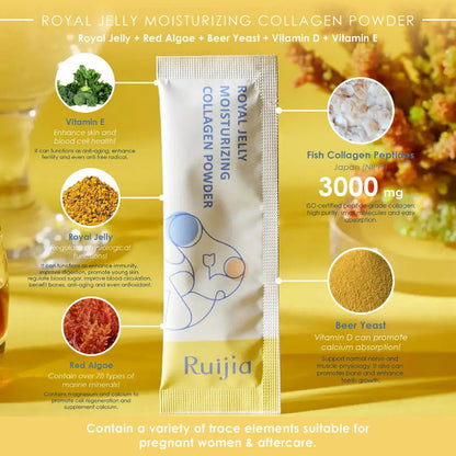Ruijia Royal Jelly Moisturizing Coolagen Powder 30s | Relieve Menopausal Symptoms