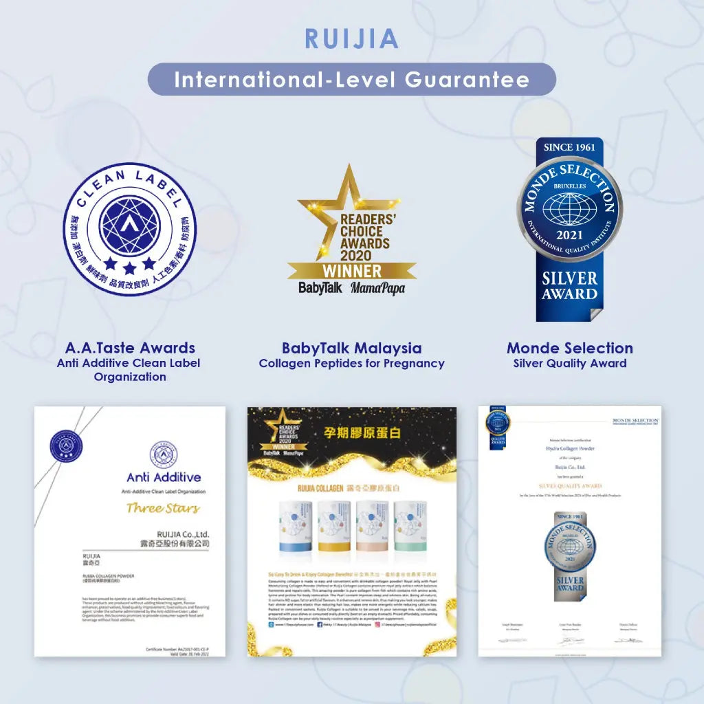Ruijia Royal Jelly Moisturizing Coolagen Powder 30s | Relieve Menopausal Symptoms