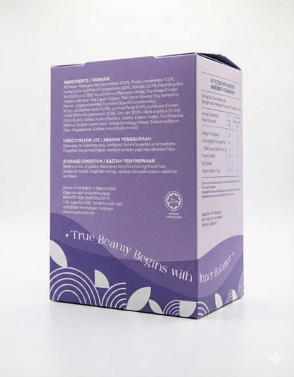 Regennic Botanical Beverage Pomegranate & Prune 15s | Helps Alleviate Menstrual Discomfort