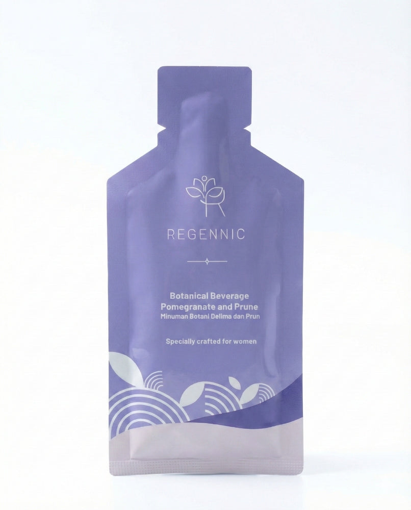Regennic Botanical Beverage Pomegranate & Prune 15s | Helps Alleviate Menstrual Discomfort