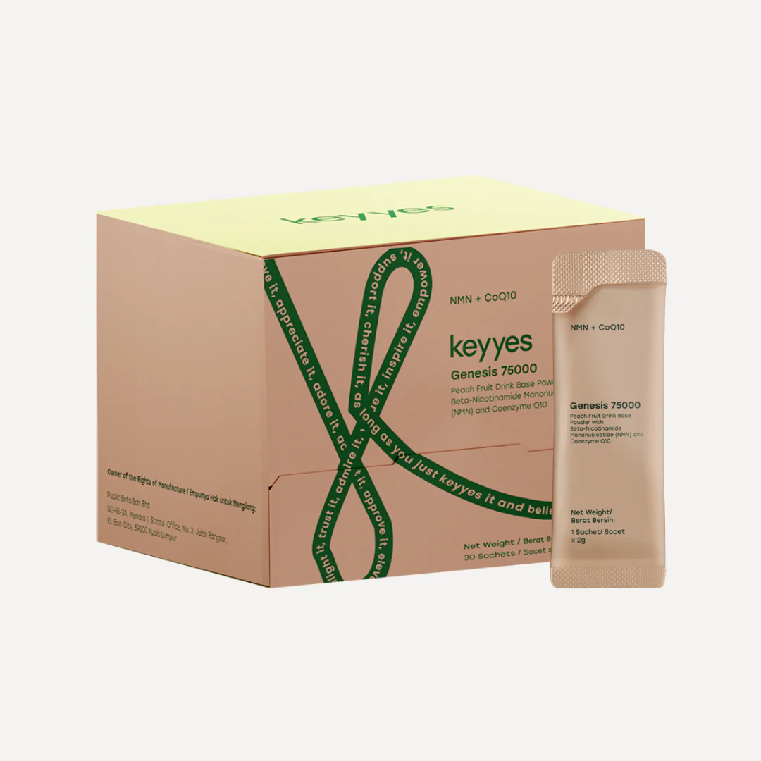 Keyyes Genesis 75000 NMN + CoQ10 (2g ×30s) | Anti-aging Supplement