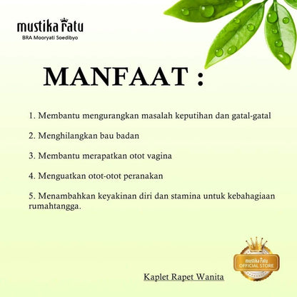 Mustika Ratu Kaplet Rapet Wanita 30s | Traditional Jamu for Women