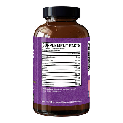 Nano Singapore Digestive Enzymes Formula 60s | May Relief Stomach Discomfort