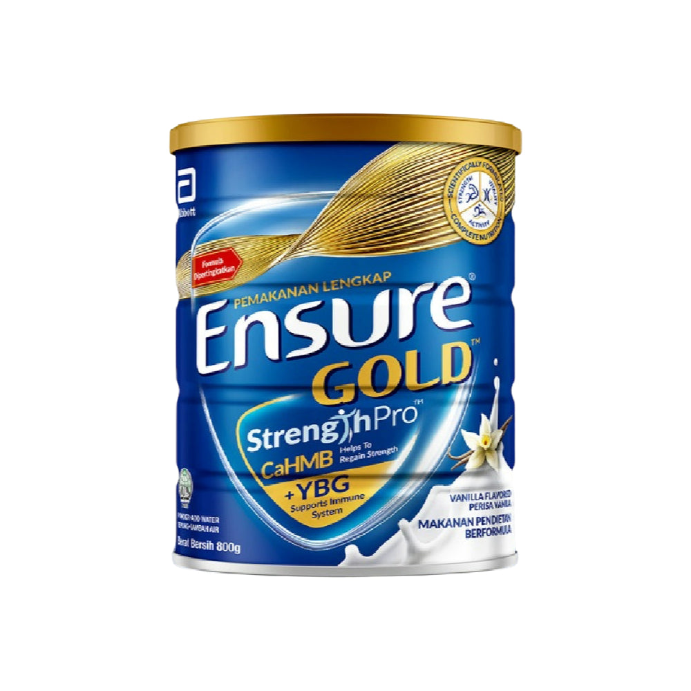 Abbott Ensure Gold Vanilla YBG (Yeast Beta Glucan) 800g | Complete And Balanced Nutrition