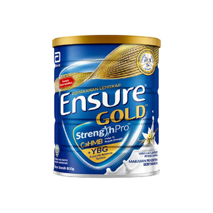 Abbott Ensure Gold Vanilla YBG (Yeast Beta Glucan) 800g | Complete And Balanced Nutrition
