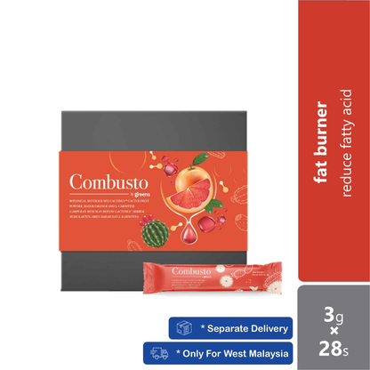 Greens Combusto Blood Orange & Cactus Fruit Powder Drink 3g ×28s | Reduce Fatty Acid