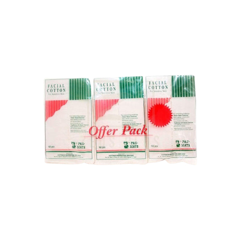 Pan-mate Facial Cotton 3x160s