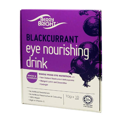 Berry Bright Blackcurrant Eye Nourishing Drink 10x10g | Eye Health