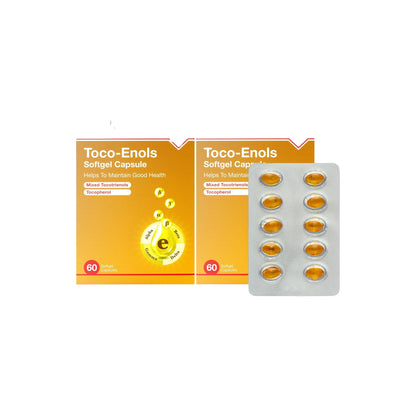 Opceden Toco-Enols Softgel Capsule 440mg 60s×2s Twin Pack | More Potent Antioxidant Than Vitamin E